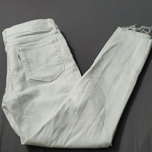 Levi's 711 skinny white jeans size 27